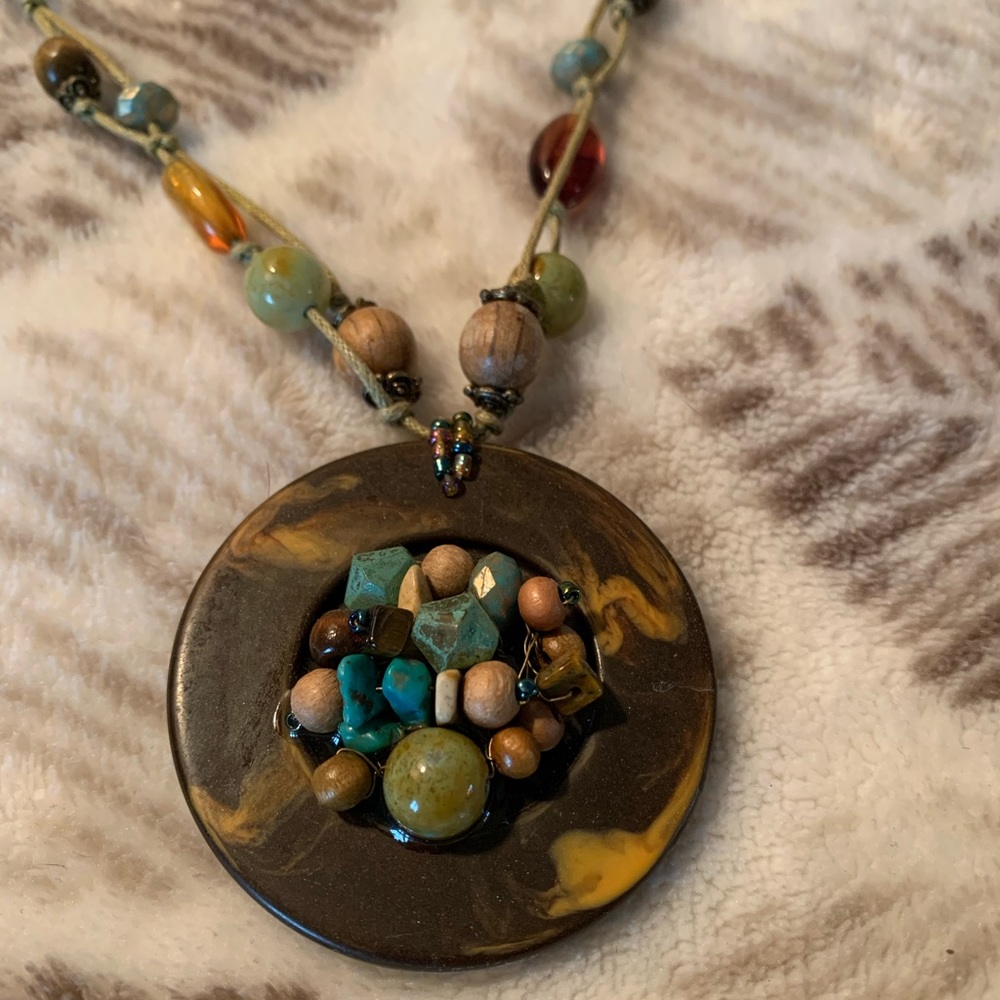 Chico’s Stone Bead Necklace